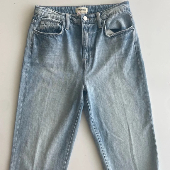 L'AGENCE Jones Ultra High Waist Blue Jeans Size 27 - Picture 4 of 7